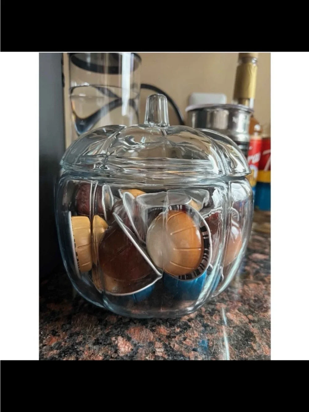 Target Clear Glass Pumpkin Storage Jar with Lid